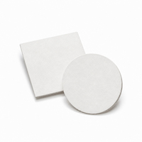 Sous-verres carrés en carton blanc écologique personnalisés, impression numérique, pelliculage, qualité supérieure, vente en gros, durables, directement de l'usine