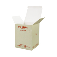 Boîte en carton carrée pliable de haute qualité avec logo imprimé personnalisé en relief