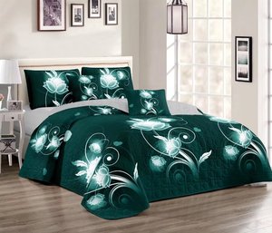 Wholesale New Design <strong>Patchwork</strong> Bedspread 3pcs king Size Bedspread Quilt Cotton Wool Bedding Sheet Set with Pillowcase - Product Image 4