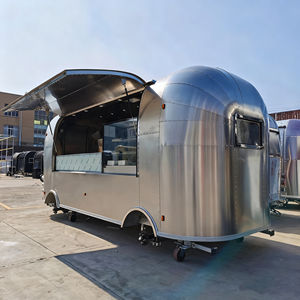 Chariot alimentaire portable en acier inoxydable à quatre roues pour l'entrepreneuriat commercial de la vente de thé au lait, de café, de glaces, de barbecue et de collations - Product Image 3