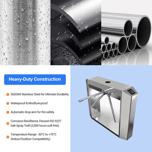 Chất lượng cao Tự động ba-arm Tripod turnstile cổng lối vào thiết bị an ninh turnstile với RFID kiểm soát truy cập QR - Product Image 3