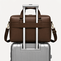 Porte-documents en cuir PU avec logo personnalisé, sac pour ordinateur portable 15,6 pouces pour hommes, sac de voyage d'affaires, fournisseur en gros d'usine