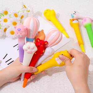 Bolígrafo de descompresión de rebote lento, bolígrafo de ventilación neutra, suave, de rebote lento, papelería de dibujos animados - Product Image 6