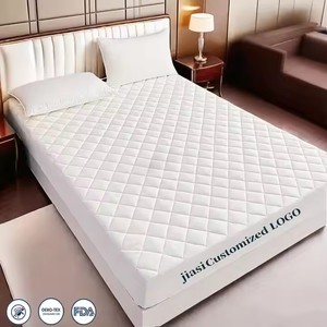Housse de <span class=keywords><strong>Matelas</strong></span> en <span class=keywords><strong>Coton</strong></span> Biologique Respirante Imperméable Matelassée et Antidérapante pour Incontinence Allergies Usage Hospitalier - Product Image 4