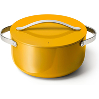 Ensemble de casseroles de luxe en alliage d'aluminium et céramique antiadhésives, avec poignées en acier inoxydable et base multicouche, compatible gaz et induction