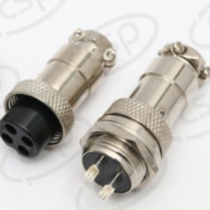 ขั้วต่อวงกลม CSP GX16 หน้าสัมผัสทองเหลืองชุบเงิน ตัวเรือนเบกาไลต์ สำหรับเครื่องมืออิเล็กทรอนิกส์ - Product Image 1