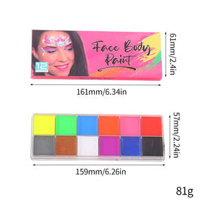 Kits de <span class=keywords><strong>peinture</strong></span> faciale transfrontalière 42 couleurs pour la <span class=keywords><strong>peinture</strong></span> corporelle, Halloween, Pâques, pour enfants et adultes - Product Image 6