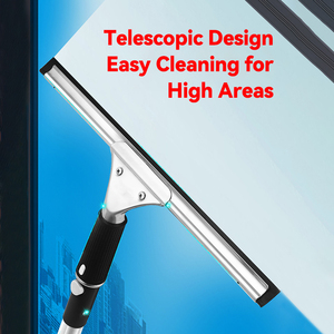 <span class=keywords><strong>Fournisseur</strong></span> d'usine – Outil <span class=keywords><strong>de</strong></span> <span class=keywords><strong>nettoyage</strong></span> <span class=keywords><strong>de</strong></span> vitres noir 1,2/2,4 m – Raclette télescopique professionnelle à 2 sections pour vitres commerciales - Product Image 5