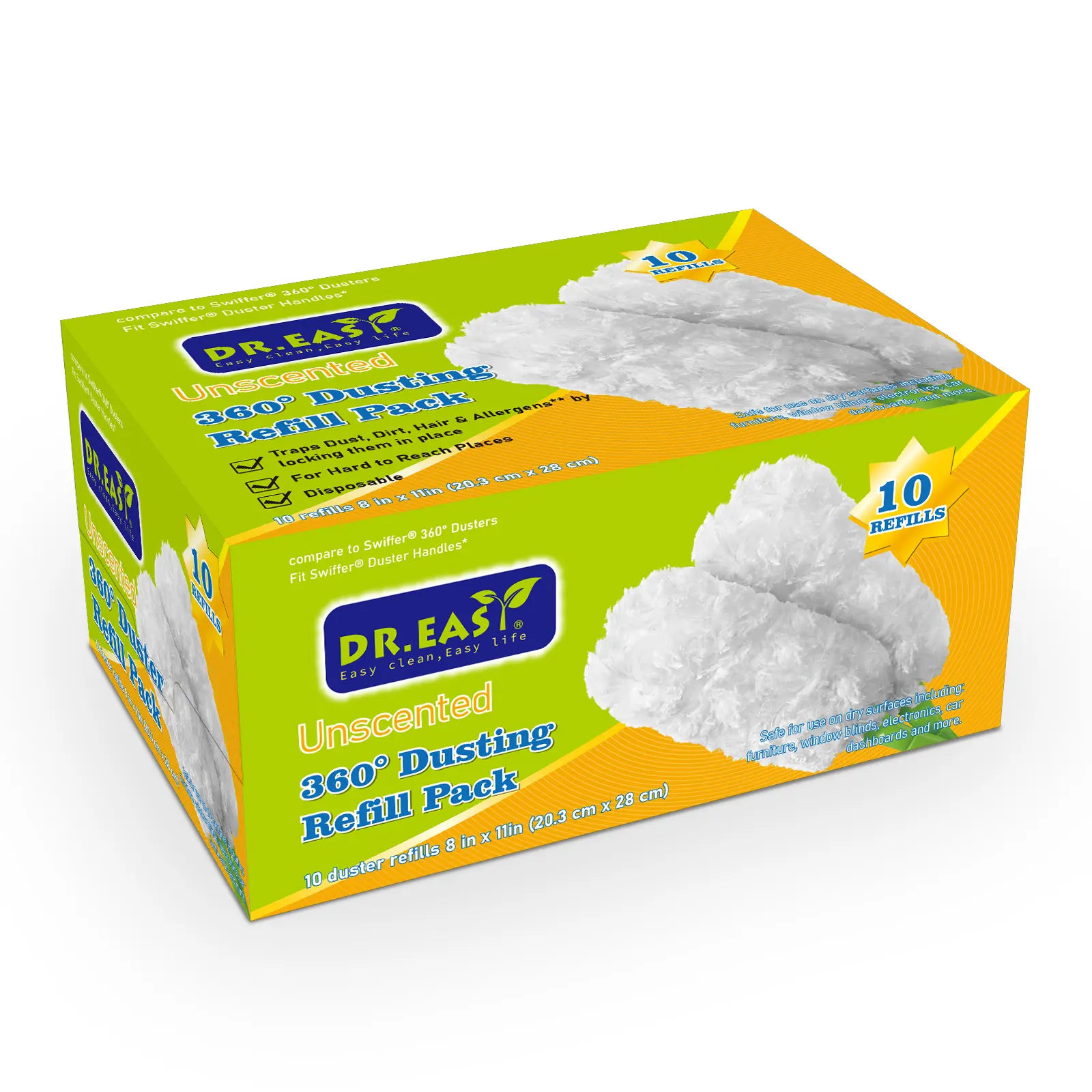 Электростатическое удаление пыли, сверхтонкое волокно, адсорбирует пыль без мертвых углов, очищает кожу от пыли