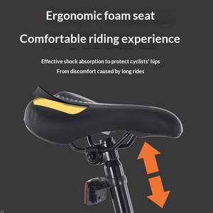 Vélo de montagne <span class=keywords><strong>24</strong></span>/26 <span class=keywords><strong>pouces</strong></span> à 27 vitesses avec fourche à suspension, freins à disque doubles, cadre en acier à haute teneur en carbone, vélo pour adultes et étudiants - Product Image 4