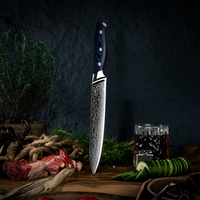 Grandsharp 8 "damas couteau à trancher couteau à découper AUS-10 haute teneur en carbone damas acier viande Sushi fruits coupe couteau de cuisine
