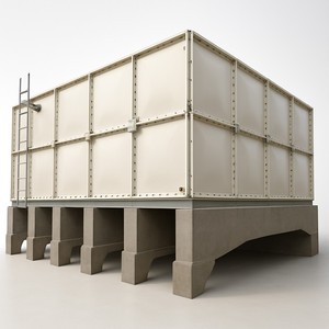 5000 galon FRP Fiberglass tangki air terisolasi WARS diakui