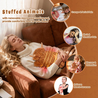 Nouvelle conception de coussin chauffant micro-ondable en forme de vache des Highlands, avec rembourrage en blé, pour apaiser et détendre