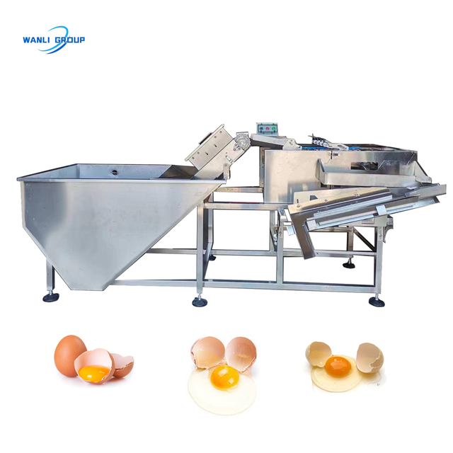 WANLI GROUP Fully Automatic Egg Breaking Machine Egg White and Yolk Separator Electric Egg Knocking Machine for Cake Use