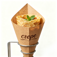 Boîte alimentaire jetable personnalisée en carton blanc pour multiples snacks : saucisses allemandes, crêpes, frites, glaces, snacks frits