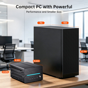 มินิพีซีเกมมิ่ง R7-9800X3D/R9-9950X3D RTX5060ti การ์ดจอ 16GB รองรับการใช้งานหลายโปรแกรมพร้อมกันสำหรับสถาปนิก DDR5 รองรับการแสดงผลหกหน้าจอ - Product Image 5