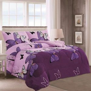 2024new thiết kế bướm Cal vua nữ hoàng Comforter Bộ Sherpa chăn bedding Set <span class=keywords><strong>comforters</strong></span> Set - Product Image 2