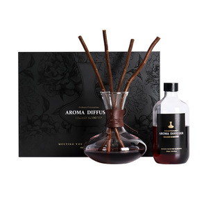 High Grade Reed <b>Diffuser</b> Gift Kit Glass Bottle Natural Wood Rattan <b>Sticks</b> Home Fragrance Ornament - Product Image 5