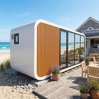 Cabane Intelligente Modulaire Contemporaine en Acier de Luxe pour une Vie Futuriste – Tiny House Pod, Maisonnette Préfabriquée pour Hôtels de Charme, Glamping et Locations de Vacances