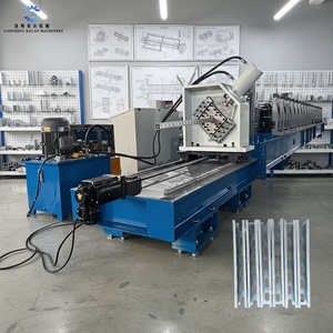 Factory Sale CU Shape <b>Solar</b> Bracket Making Machine Aluminium Steel Photovoltaic Mounting Rail Bracket Roll Forming Machine - Product Image 1