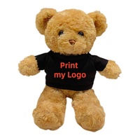 Ours en peluche personnalisé avec logo imprimé, ours en peluche portant des vêtements, cadeau promotionnel, vente en gros d'usine, coton PP, maille