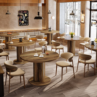 Table ronde sur piédestal pour la formation et les séminaires, bureau de salle de réunion avec piédestal triple robuste, mobilier de bureau à domicile