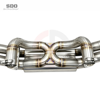 Tuyaux d'échappement SDO F1 Sound Performance pour Ferrari F430 4.3L 2005-2009, silencieux cat-back en acier inoxydable avec commande de soupape à vide