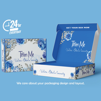 6x4x3 pouces de cartons d'expédition bleus sarcelle, petites boîtes en carton ondulées pour l'emballage d'expédition
