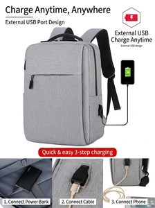 Zaino <span class=keywords><strong>per</strong></span> Laptop da Lavoro all'Ingrosso con Ricarica USB, Grande Capacità, 16 Pollici, Impermeabile, Borsa <span class=keywords><strong>per</strong></span> Scuola e Pendolari, Multicolore - Product Image 2