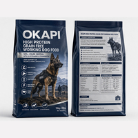 Alimentation pour chiens de travail riche en protéines, glucosamine, chondroïtine, soutien articulaire, sans céréales, 20 kg, en vrac, OEM, sécurité, ferme, nourriture sèche pour chiens