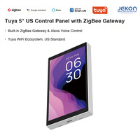 Panneau intelligent Tuya 5 pouces compatible Alexa avec passerelle Zigbee et télécommande