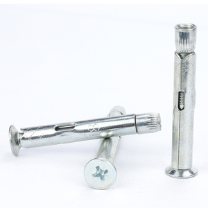 Vis d'expansion à tête plate en acier inoxydable/acier au carbone, goujons d'ancrage en béton à tension intégrée, goujons d'ancrage plats en croix - Product Image 1