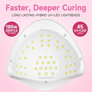 Secador de uñas de 120W, lámpara de uñas Led UV para manicura para curar todo el esmalte de uñas de Gel - Product Image 4