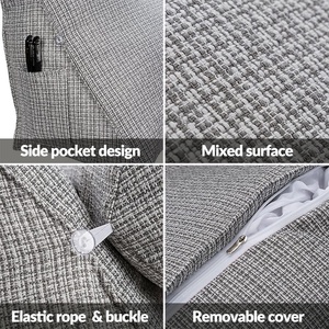 Cojín lumbar de poliéster para sofá, almohada grande con <span class=keywords><strong>respaldo</strong></span>, lavable, decorativa, más barata - Product Image 3