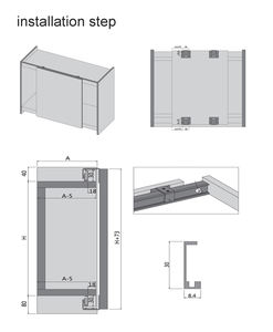 Accessoires de rouleaux de <span class=keywords><strong>porte</strong></span> <span class=keywords><strong>coulissante</strong></span> dissimulés pour armoire TMP2 - Product Image 3