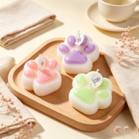 Katzenpfoten-Aromatherapie-Kerze Kreatives Duft-Geschenk für Zuhause Handgefertigte Geformte 100% Organische Valentinstag Weihnachten