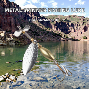 Vente en gros de leurres spinner en métal imprimés 98mm 15g pour la pêche en mer, en bateau, en rivière, en lac et en ruisseau - Product Image 2