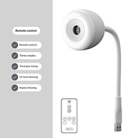 Lampe de projection USB ciel étoilé et lune avec commande vocale et télécommande, en ABS, luminosité réglable, veilleuse de chambre
