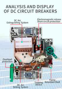 TUV IEC CE XL7 6KA 250 В 500 В 600 В 800 В 1000 В 1P 2P 3P 4P 10A 16A 20A 25A 32A 40A 50A 63A солнечный PV DC MCB мини-выключатель - Product Image 3
