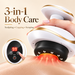Brosse de massage corporelle portative pour méridiens, <span class=keywords><strong>anti</strong></span>-<span class=keywords><strong>cellulite</strong></span>, raclage électrique Gua Sha, ventouse de massage, <span class=keywords><strong>appareil</strong></span> de drainage lymphatique - Product Image 1
