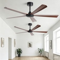 Ventilateur de plafond Phufan 56 pouces avec caméra cachée, télécommande, application/WiFi, moteur BLDC silencieux, classe d'efficacité énergétique A, garantie 5 ans
