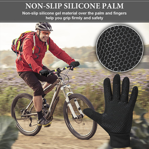 Gants de ski hivernaux chauds, tactiles, imperméables, coupe-vent, respirants, ambidextres, pour le cyclisme, la course, la randonnée, l'escalade, la marche, l'équitation - Product Image 4
