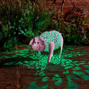 Lámpara Solar Decorativa para Jardín con Forma de Cerdo, LED, Resistente al Agua, de Pie - Product Image 1