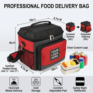 Prix d'usine Meilleur sac isotherme personnalisé portable étanche pour la livraison de nourriture Sac isotherme en toile pour le golf en plein air - Product Image 1