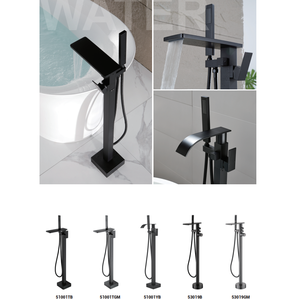 Bagno <span class=keywords><strong>Doccia</strong></span> Miscelatore Floor Stand Rubinetto di Corrispondenza con Il Basamento Vasche da Bagno, Corpo in Ottone Hotel Pavimento Montato Freestanding Vasca da Bagno Rubinetto - Product Image 6