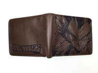Dompet Anime pendek pemegang dompet PU kualitas tinggi Unisex Seiya Super Saiyan Vegeta Naga Timbul 24 model untuk pria wanita anak-anak