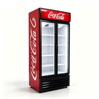 Refrigeradores Comerciales con Puerta de Vidrio Vertical para Supermercados, Equipos de Refrigeración para Bebidas Coca-Cola, Gran Oferta