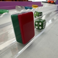 Jeu de Mahjong vintage à trois couches de taille et de couleur personnalisées, jeu de luxe de 160 tuiles de Mahjong américain pour voyage, jeu de société, fabrication