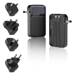 10000 portatile mAh Slim da viaggio essenziali batteria ad alta velocità 3A presa adattatore 4 uscite 22.5W banca cavo di ricari - Product Image 1
