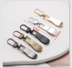 Tirador de cremallera metálico n.º 5, colgante invertido, chapado en platino brillante, antidesgaste, tirador de goteo plateado para <span class=keywords><strong>ropa</strong></span>, plazo de entrega de muestra de 7 días, en stock. - Product Image 4
